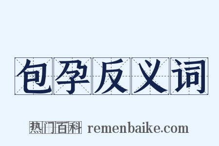 包孕反义词是什么意思的图片